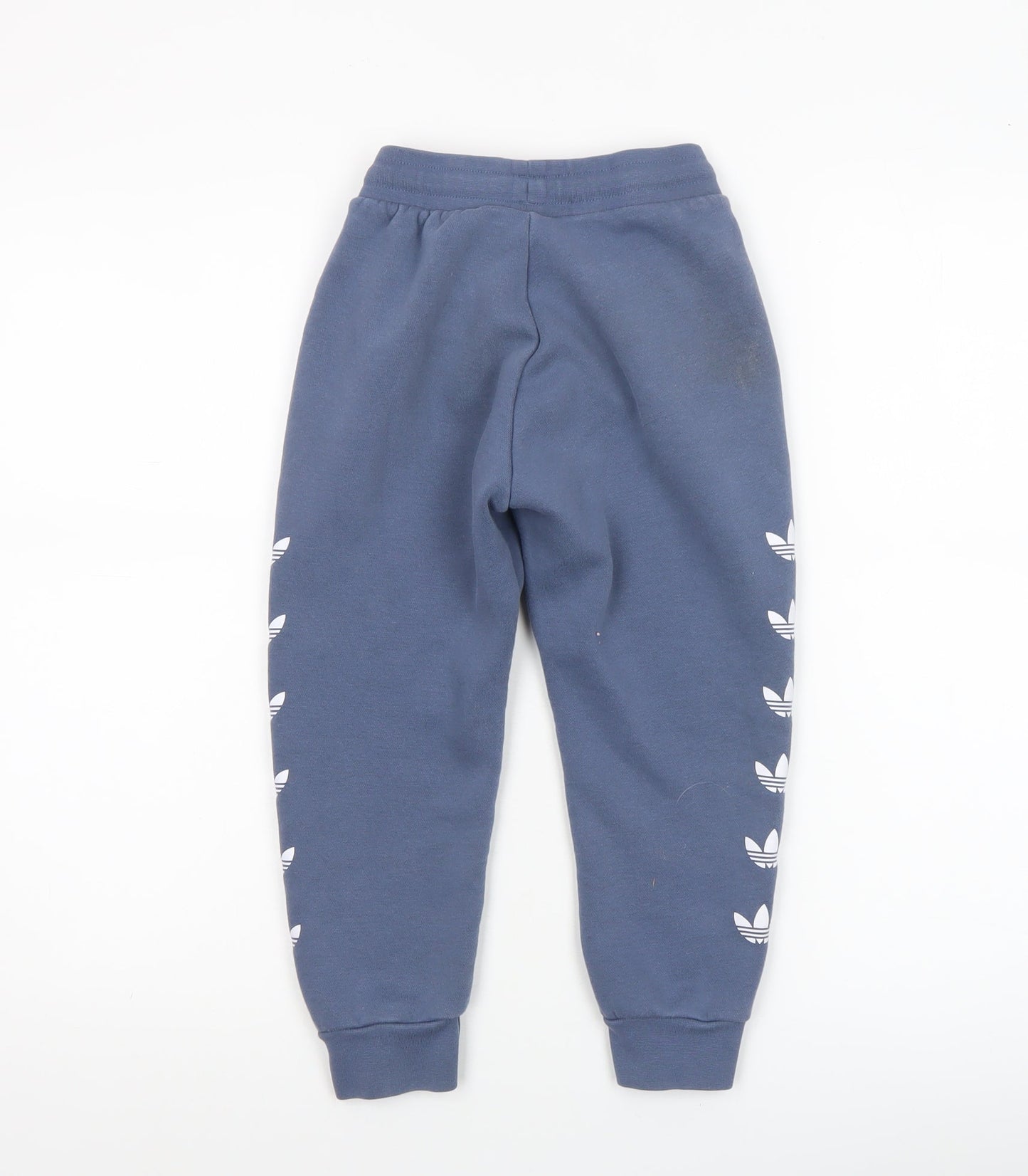 Boys UK Size 5-6 Years adidas Regular Fit Jogger Blue Trousers