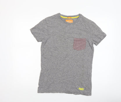 Mens UK Size S Superdry Grey  T-Shirt