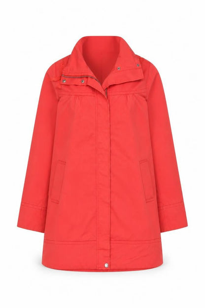 Womens UK Size S Urban Surface Red Rain Coat