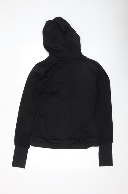 Womens UK Size S adidas Black Full Zip Sweatshirt