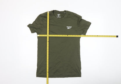 Reebok Men’s Green XS Crew Neck Cotton Short Sleeve T-Shirt