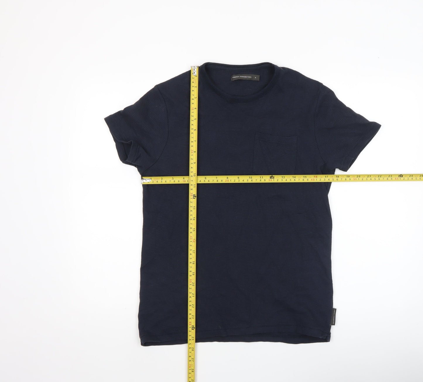 Mens UK Size S French Connection Blue  T-Shirt