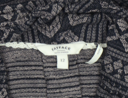 Womens UK Size 12 FatFace Blue Basic Jacket