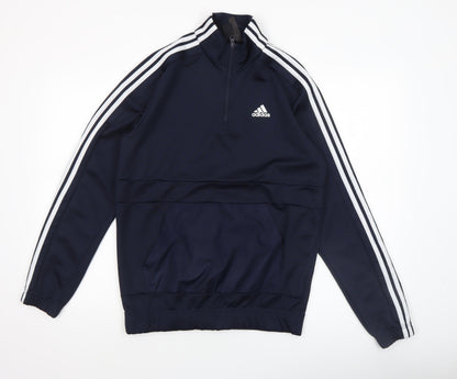 Mens UK Size S adidas Blue Pullover Sweatshirt