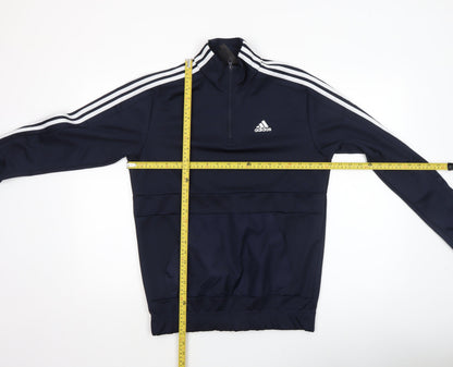 Mens UK Size S adidas Blue Pullover Sweatshirt