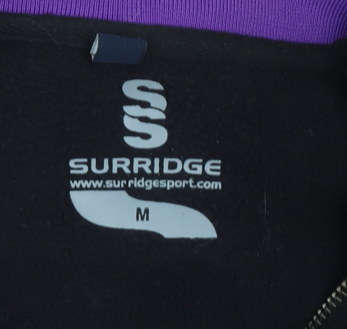 Mens UK Size M Surridge Black Basic Jacket