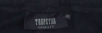 Mens UK Size XS Trapstar Regular Fit Jogger Black Trousers