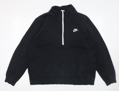 Mens UK Size L Nike Black Pullover Sweatshirt