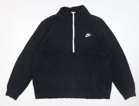 Mens UK Size L Nike Black Pullover Sweatshirt