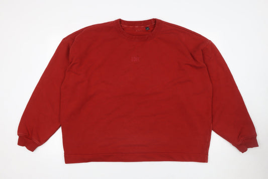 Mens UK Size L NEXT Red Pullover Sweatshirt
