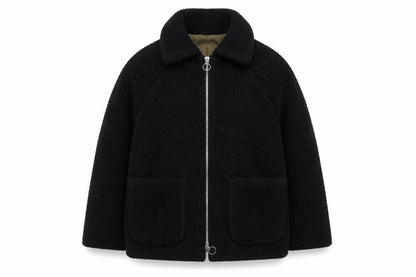 Womens UK Size 10 Topshop Black Puffer Jacket