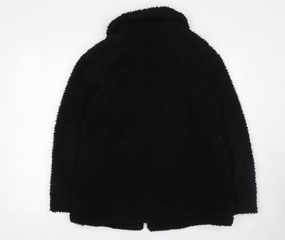 Womens UK Size 10 Topshop Black Puffer Jacket