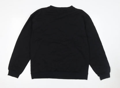 Womens UK Size L I SAW IT FIRST Black Pullover Sweatshirt