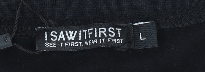 Womens UK Size L I SAW IT FIRST Black Pullover Sweatshirt