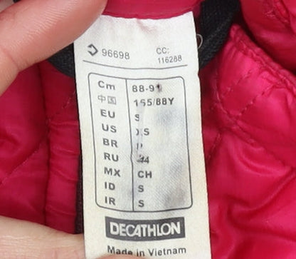 Womens UK Size 8 Quechua Pink Hiking Walking Running & Jogging Jacket