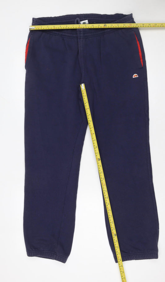 Mens UK Size M ellesse Regular Fit Jogger Blue Trousers