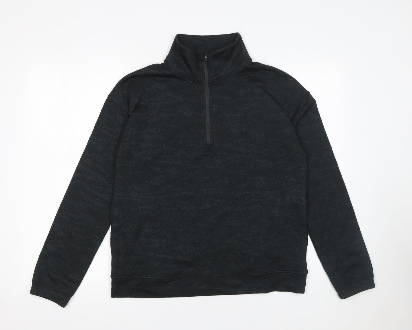 Womens UK Size S MONDETTA Black Pullover Sweatshirt