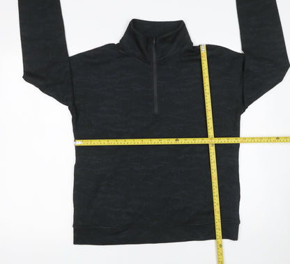 Womens UK Size S MONDETTA Black Pullover Sweatshirt