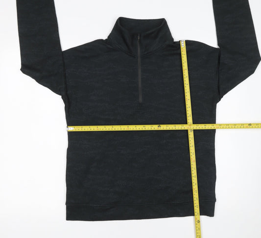 Womens UK Size S MONDETTA Black Pullover Sweatshirt