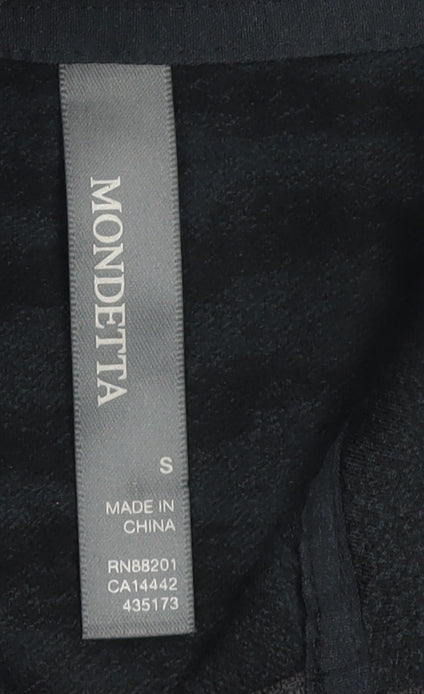 Womens UK Size S MONDETTA Black Pullover Sweatshirt