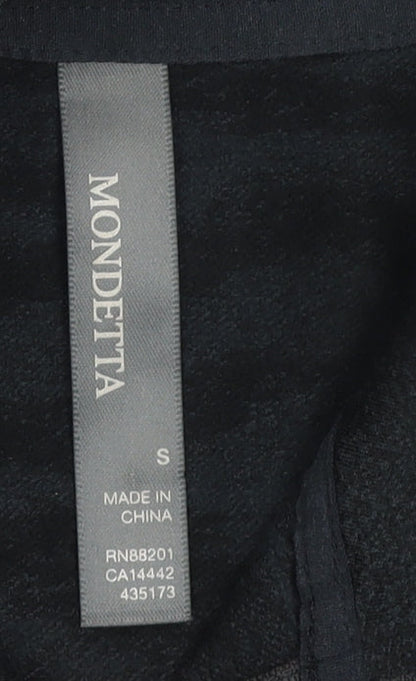 Womens UK Size S MONDETTA Black Pullover Sweatshirt