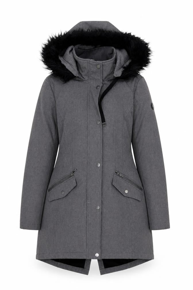 Womens UK Size M Elena J Grey Parka Coat