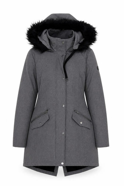 Womens UK Size M Elena J Grey Parka Coat
