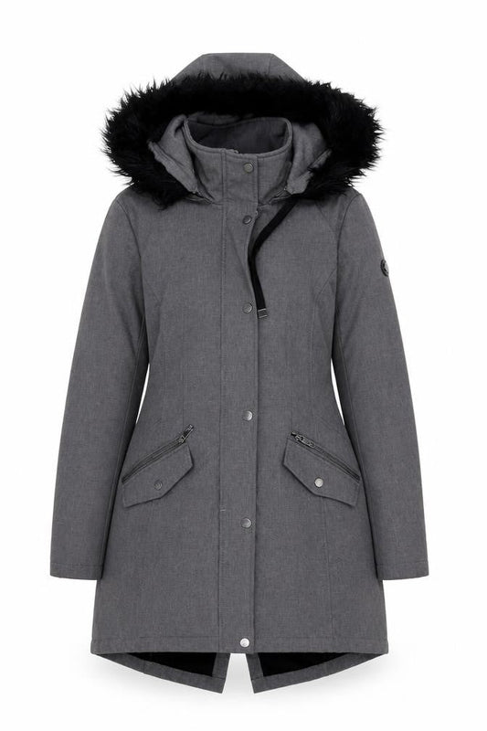 Womens UK Size M Elena J Grey Parka Coat