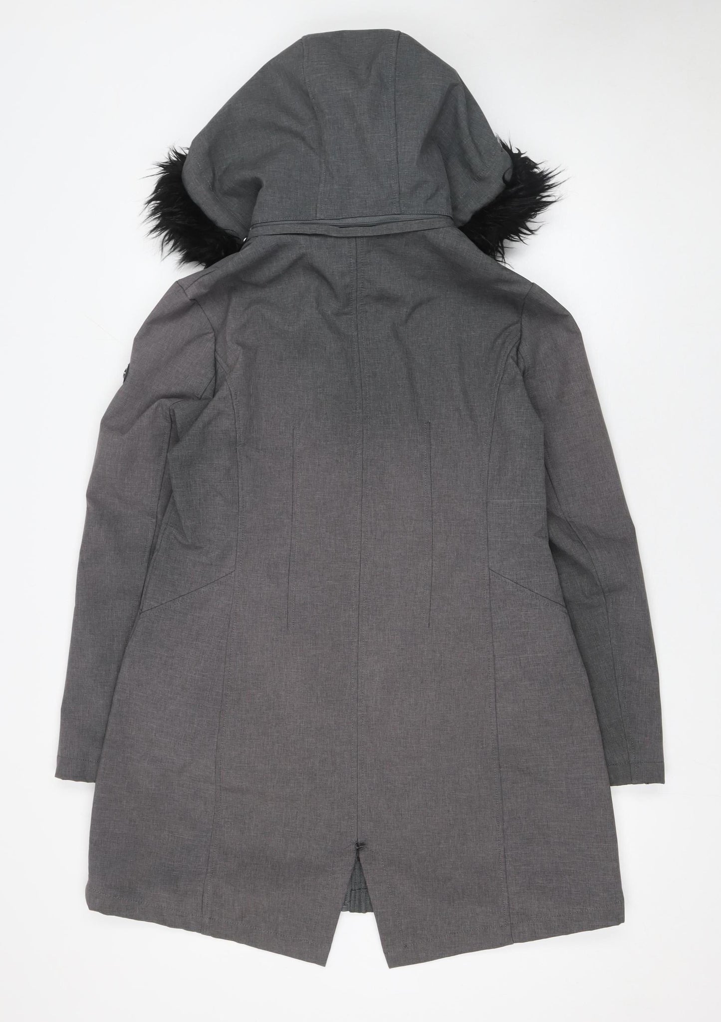 Womens UK Size M Elena J Grey Parka Coat