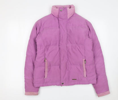 Womens UK Size S Dublin Pink Puffer Jacket