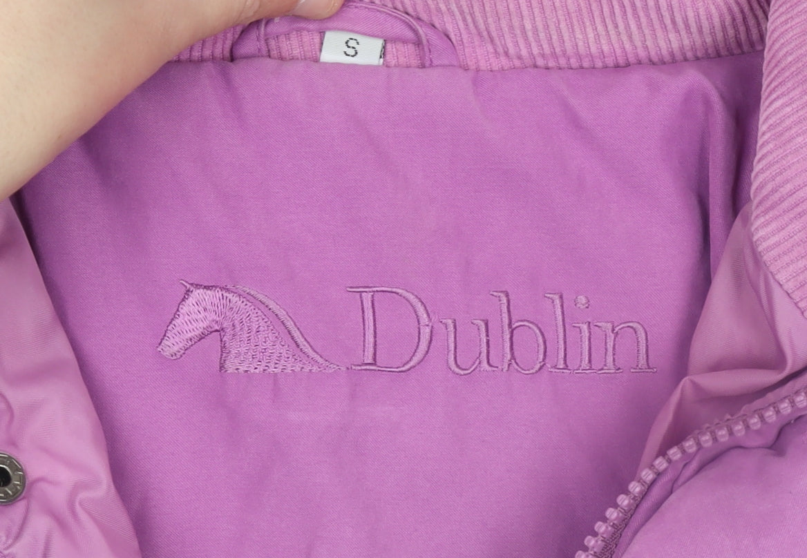 Womens UK Size S Dublin Pink Puffer Jacket