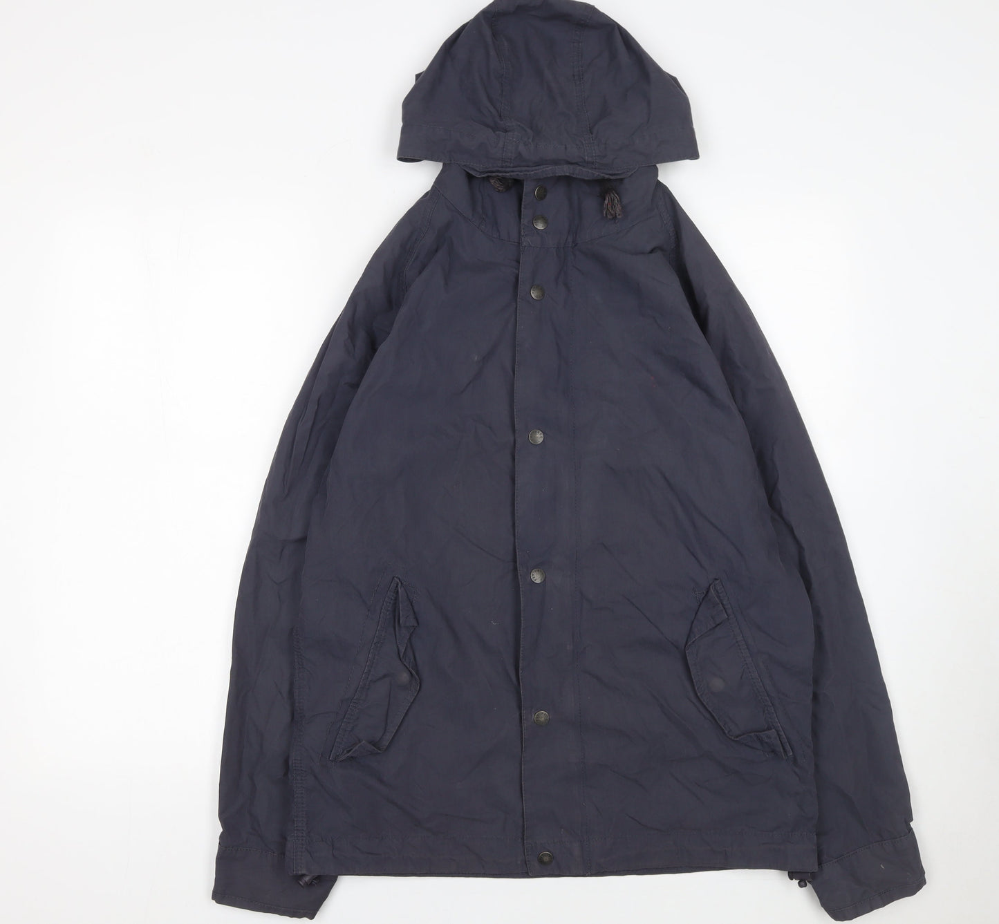 Womens UK Size S Fat Face Blue Parka Coat