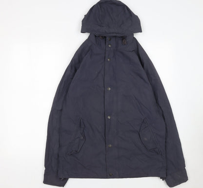 Womens UK Size S Fat Face Blue Parka Coat