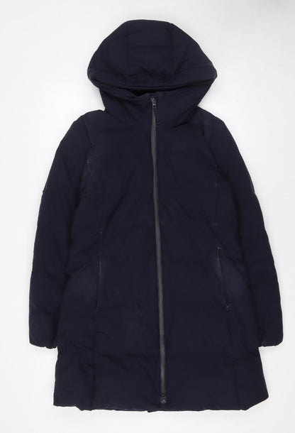 Womens UK Size XS Uniqlo Blue Puffer Jacket
