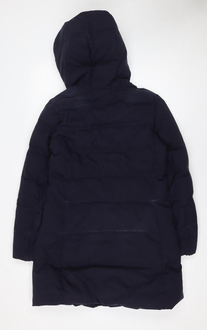 Womens UK Size XS Uniqlo Blue Puffer Jacket