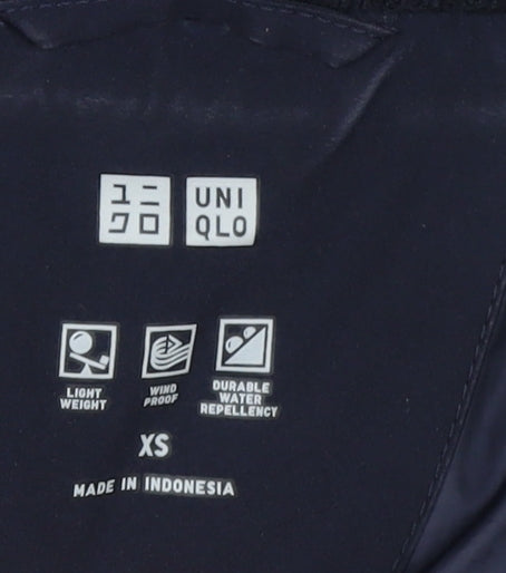 Womens UK Size XS Uniqlo Blue Puffer Jacket