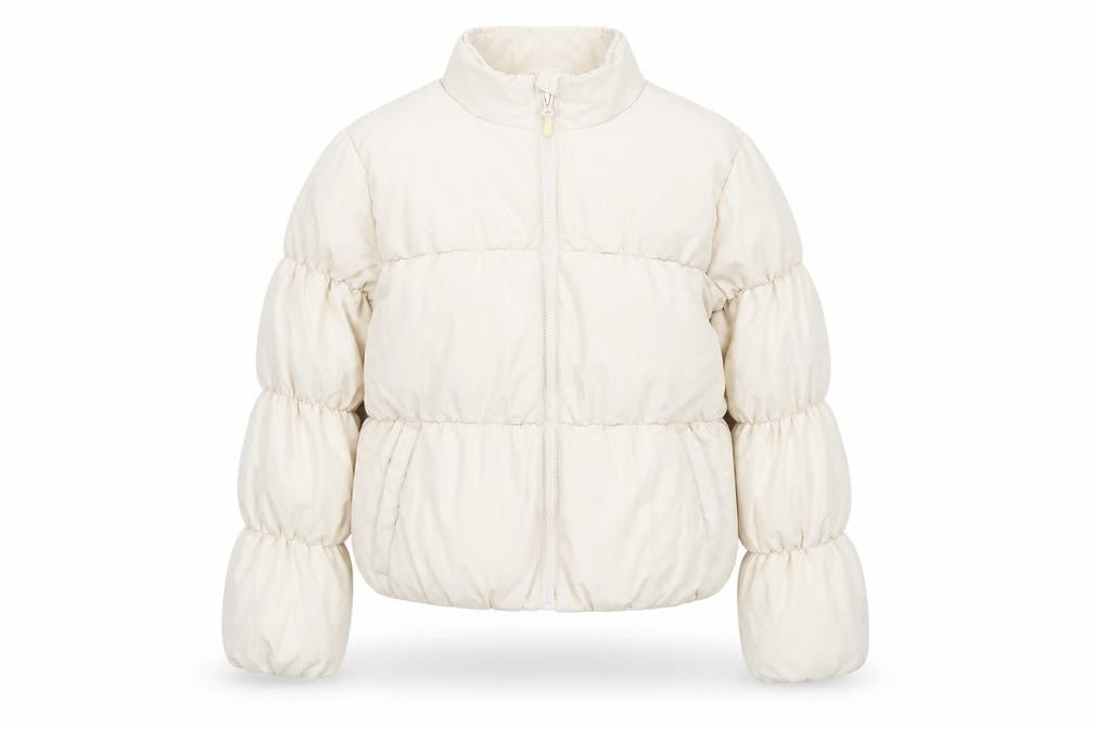 Girls UK Size 13 Years Matalan Ivory Puffer Jacket