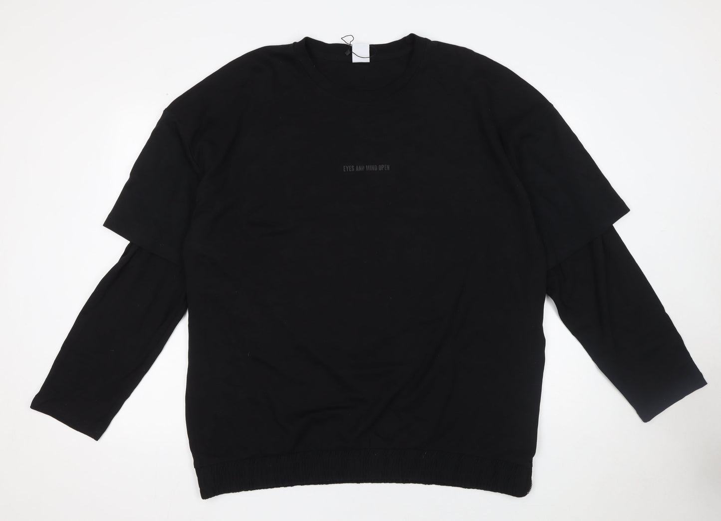Mens UK Size XL Zara Black  T-Shirt