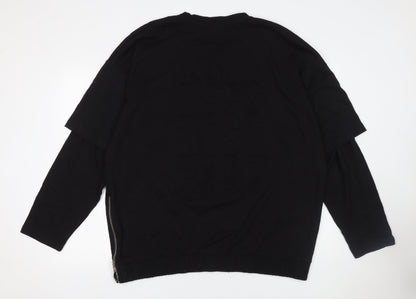 Mens UK Size XL Zara Black  T-Shirt