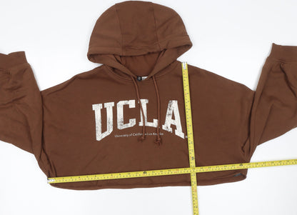 Womens UK Size M H&M Brown Pullover Hoodie