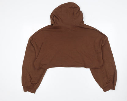 Womens UK Size M H&M Brown Pullover Hoodie
