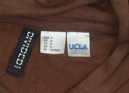 Womens UK Size M H&M Brown Pullover Hoodie