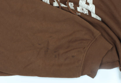 Womens UK Size M H&M Brown Pullover Hoodie