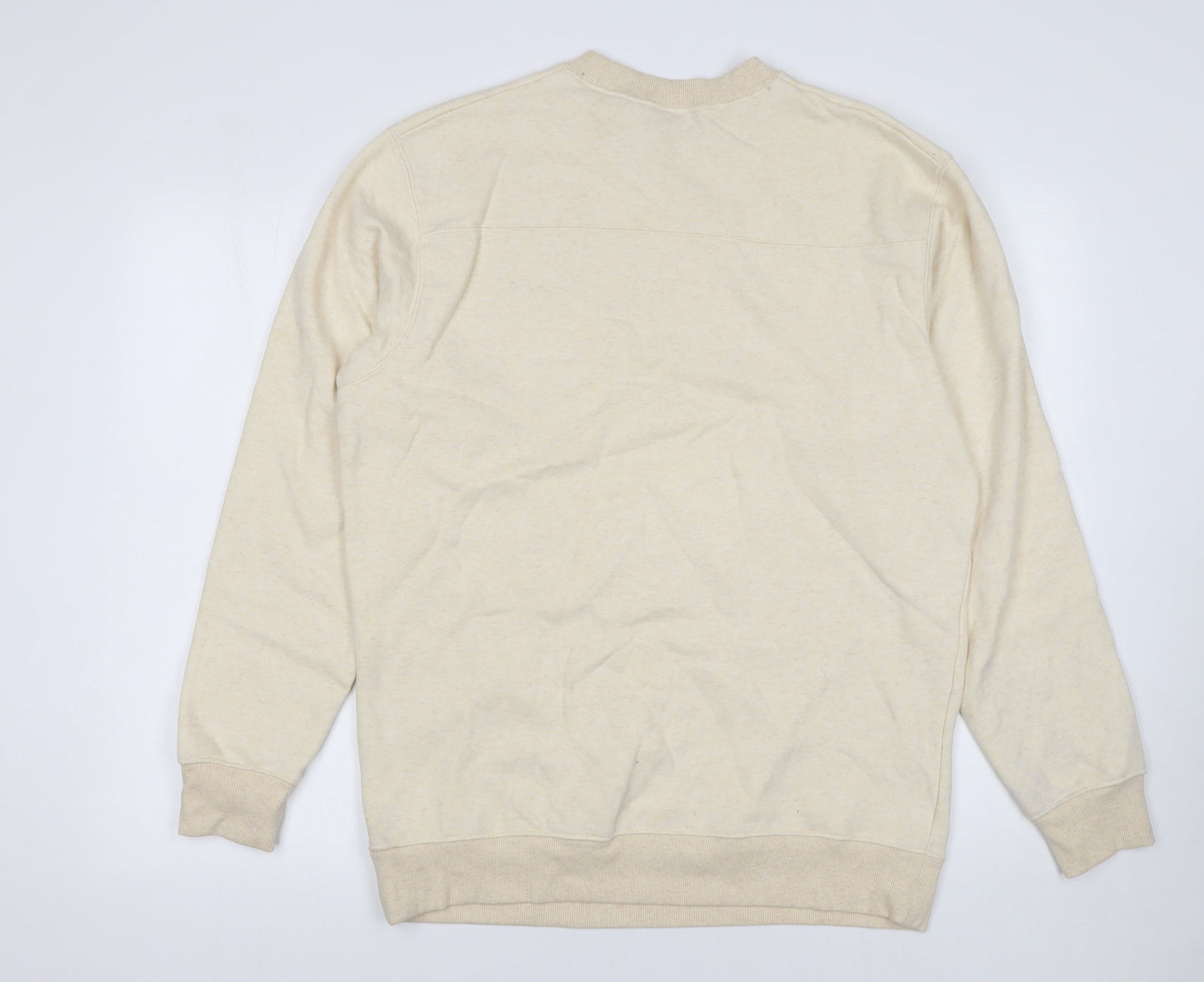 Mens UK Size M Columbia Beige Pullover Sweatshirt