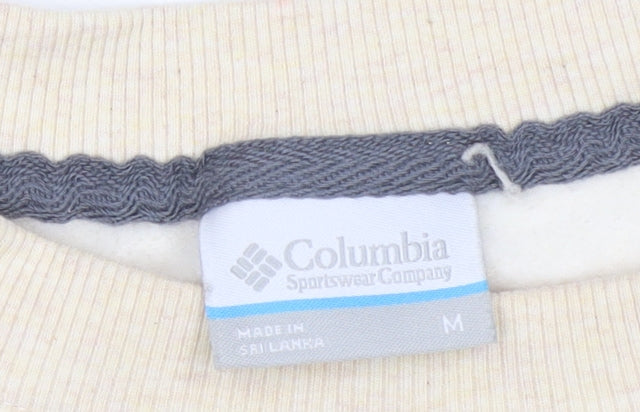 Mens UK Size M Columbia Beige Pullover Sweatshirt