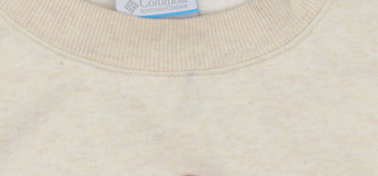 Mens UK Size M Columbia Beige Pullover Sweatshirt