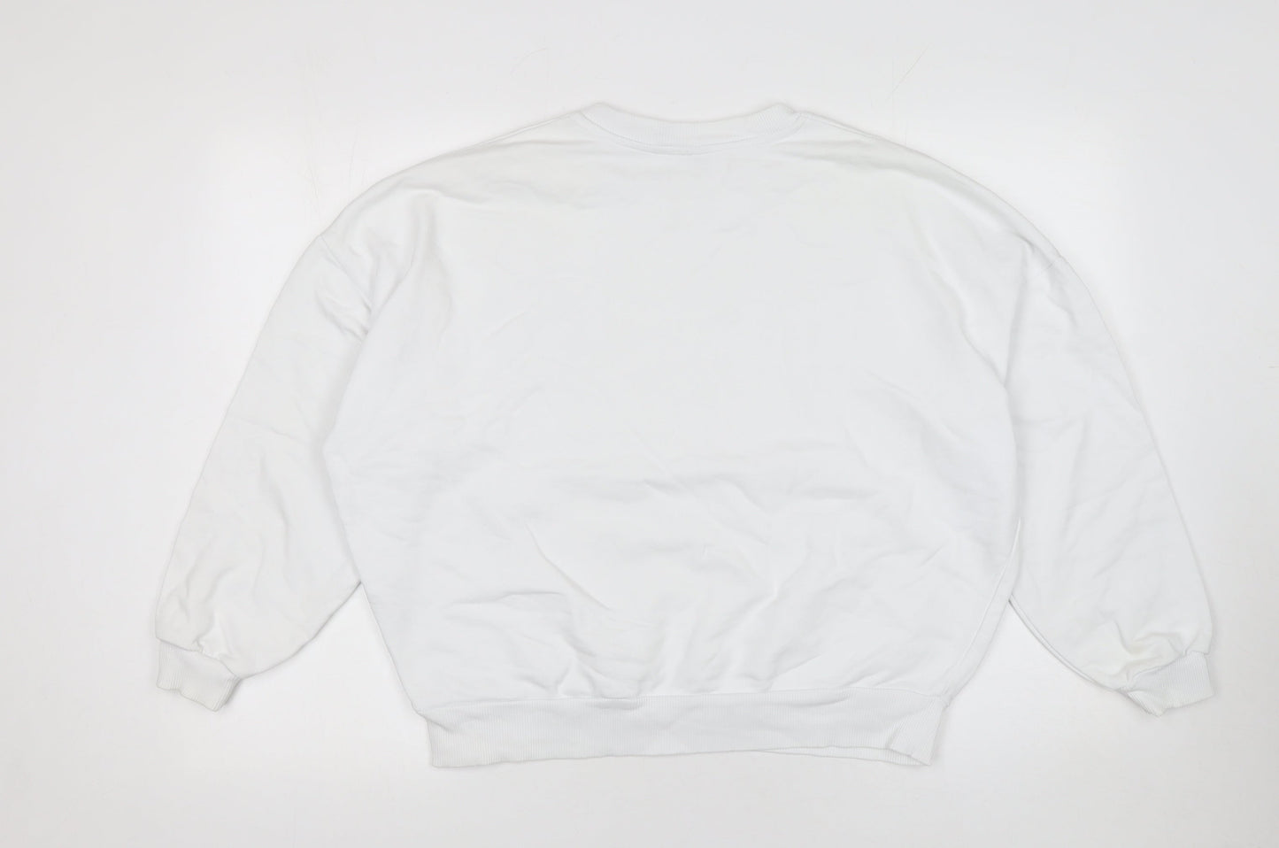Womens UK Size 10 ASOS Design White Pullover Sweatshirt