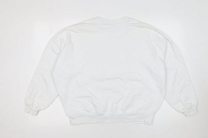 Womens UK Size 10 ASOS Design White Pullover Sweatshirt