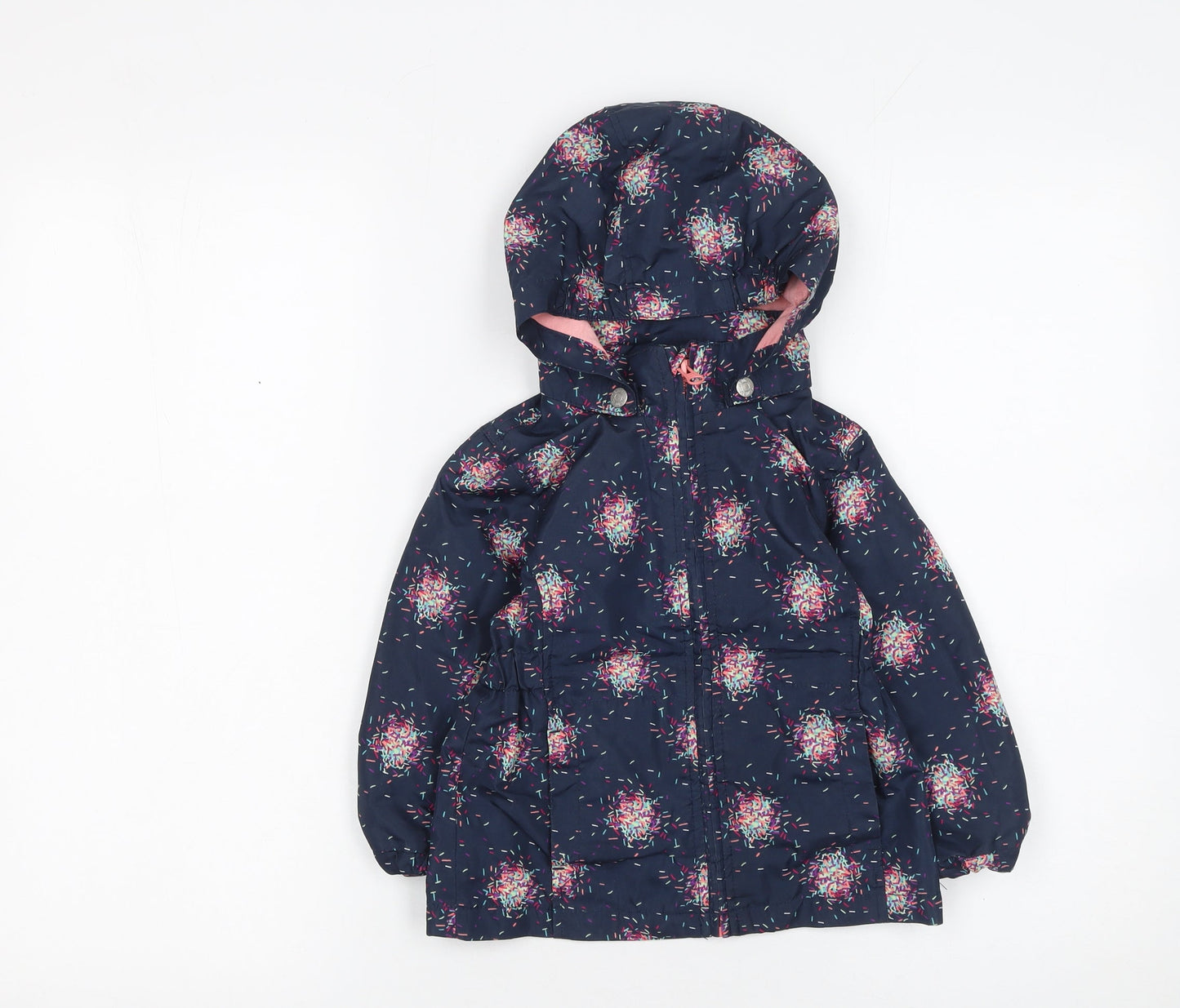 Girls UK Size 2 Years name it Blue Rain Coat
