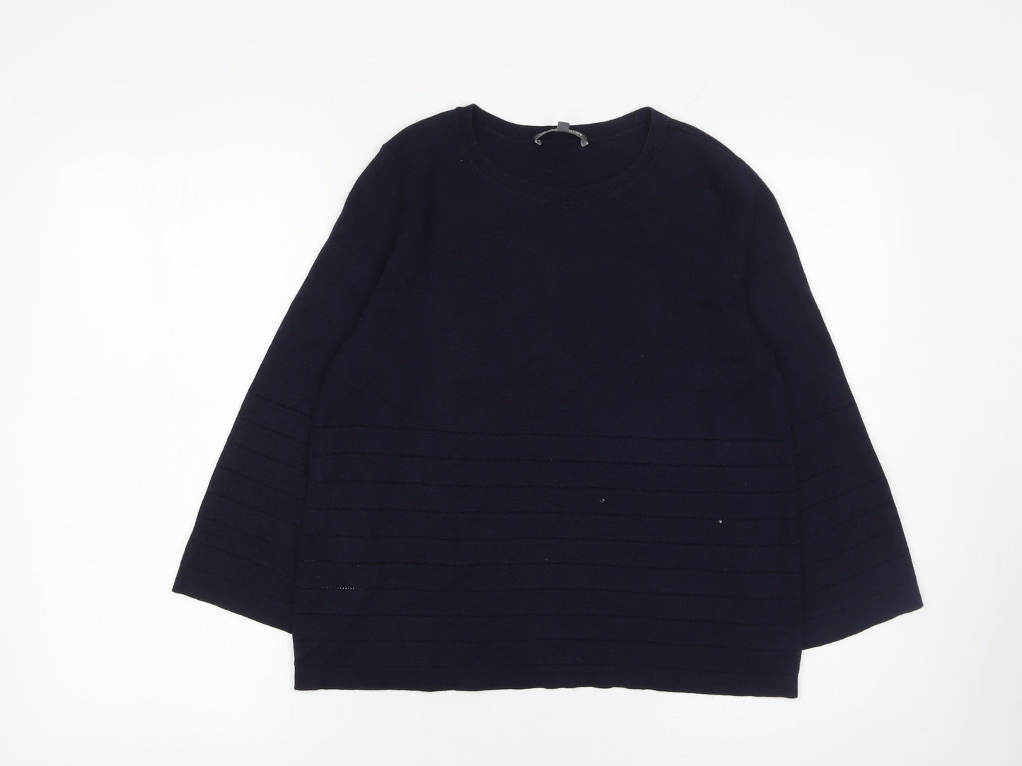 Womens UK Size 10 Laura Ashley Blue Pullover Jumper